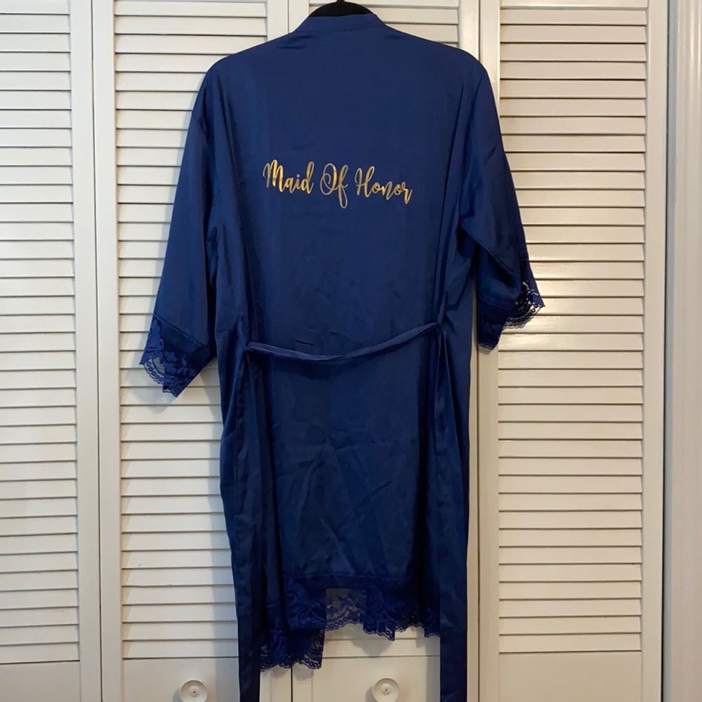 Maid of Honor Satin Robe